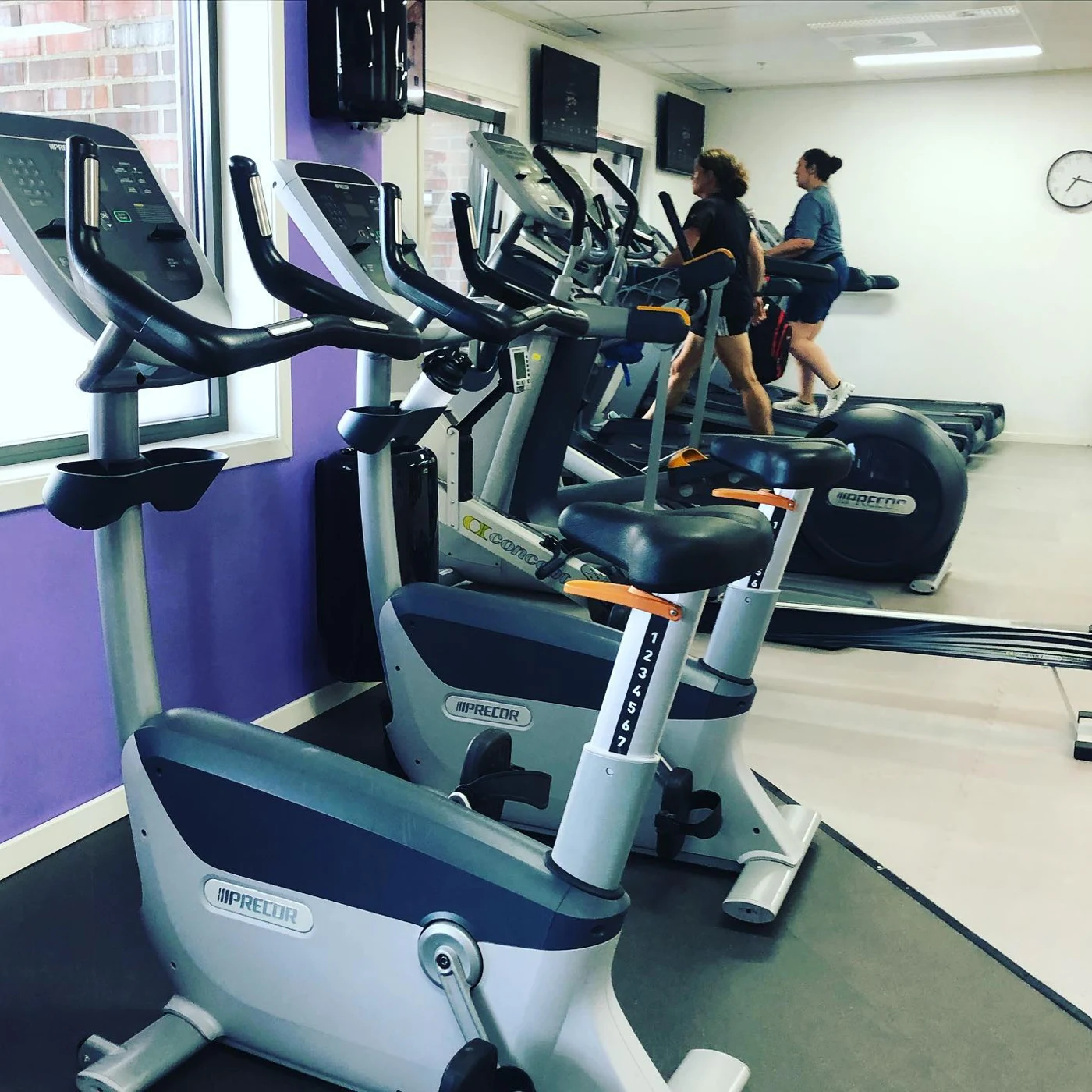 Cardio equipment in the gym